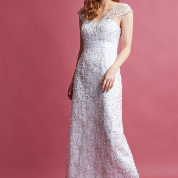 Modcloth Dresses & Skirts - NEW Modcloth Romantic Revelries Ivory Maxi Dress